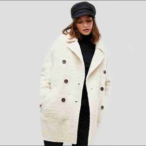 ASOS - Ivory Teddy Bear Coat (NWT)